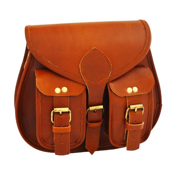 Ѕаtсһеl Аnԁ Fаblе Handbags - Elegant Tan Leather Hobo Bag